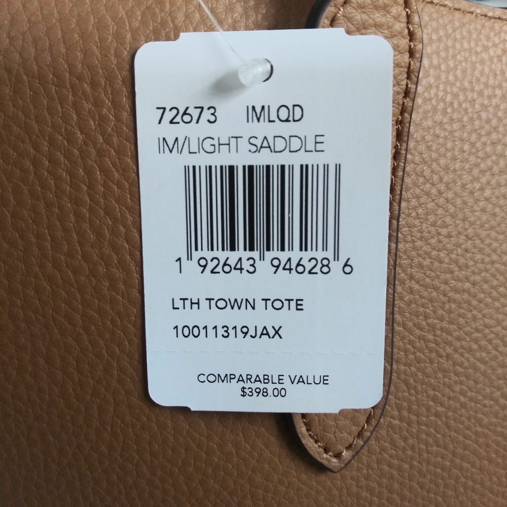 NWT COACH LTN TOWN TOTE HANDBAG SHOULDER BAG - Picture 10 of 10